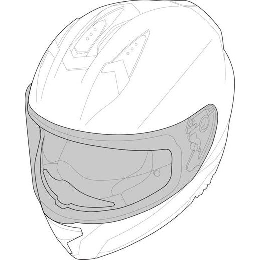 Helmet visor iXS RAPID 1.1 FF X1-390006-VIS-MIR zrkadlové PLR