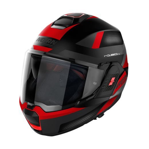 Moto helma Nolan N120-1 Subway N-com Flat Black 22