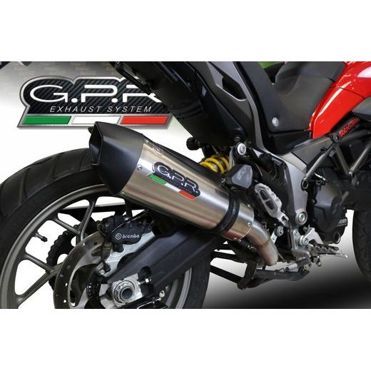 Mid - full výfukový systém GPR NEW GRAND PRIX EVO TITANIUM E4.D.132.CAT.GPAN.TO Brushed Titanium including removable db killer and catalyst