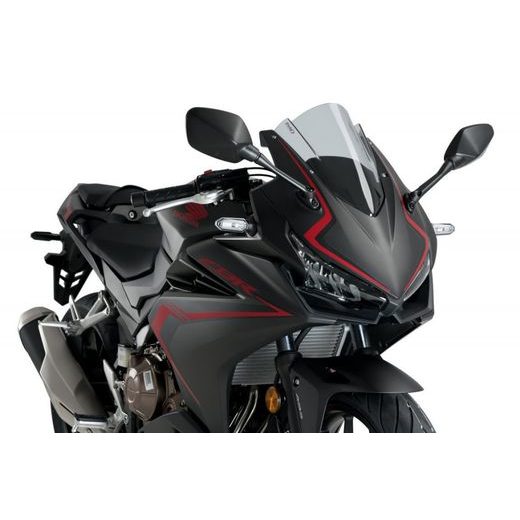 Plexi štít PUIG RACING 3613H dymové