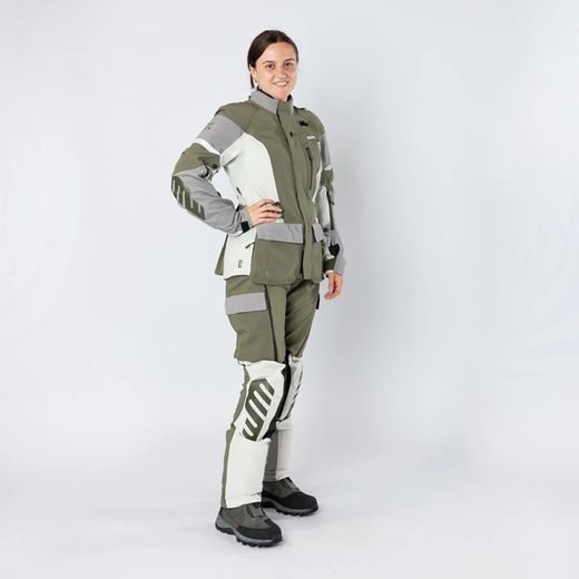 Women's laminated pants iXS VENTURE-STX 1.0 X2-015605 olive-light grey DXL