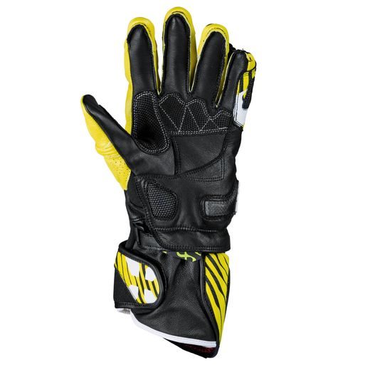 Kožené rukavice iXS ACE 2.0 X4-222207 coal black-fluo yellow XL
