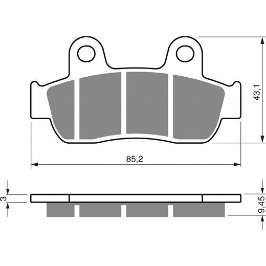 Brzdové obloženie GOLDFREN 350 AD OFF-ROAD FRONT