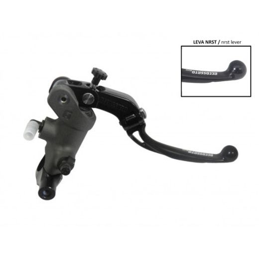 Radial brake master cylinder ACCOSSATO 19 x 19 with folding lever,black