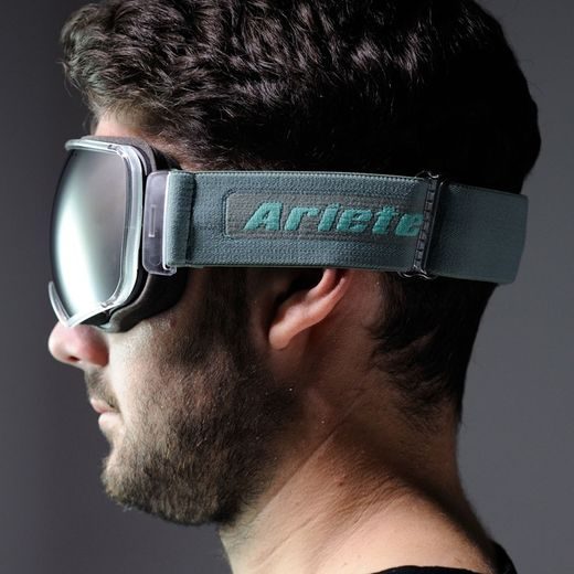 Okuliare ARIETE PANORAMA 14900-VMS mirrored lens green melange strap