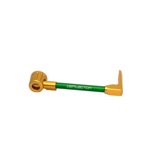 Lever guard ACCOSSATO with green hose and joint right, aluminium