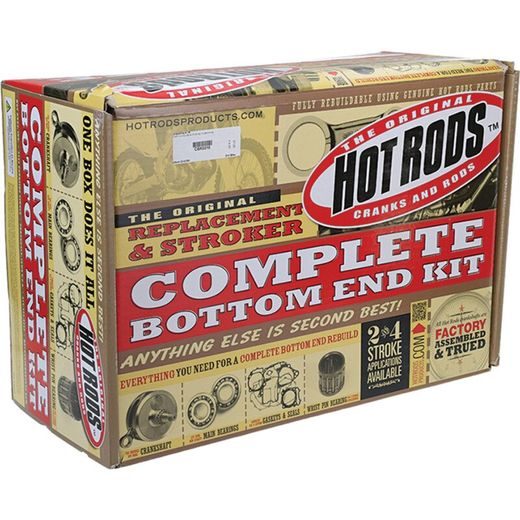 Súprava spodku motora Súprava obsahuje kľukový hriadeľ, hlavné ložisko / tesnenie a kompletnú súpravu tesnenia pre úplnú inštaláciu. HOT RODS CBK0210