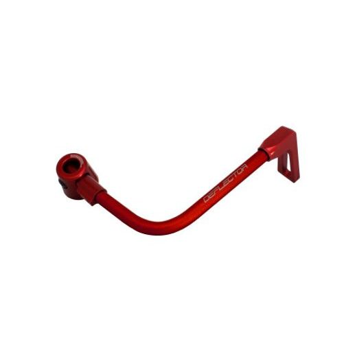 Lever guard ACCOSSATO with red hose and joint right, aluminium