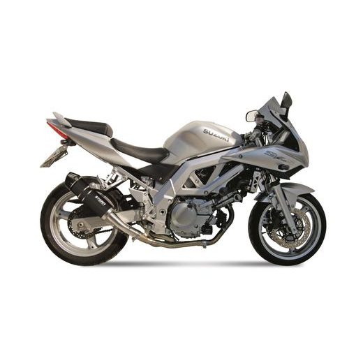 Koncovka výfuku STORM GP S.010.LXSBC Black with carbon cap