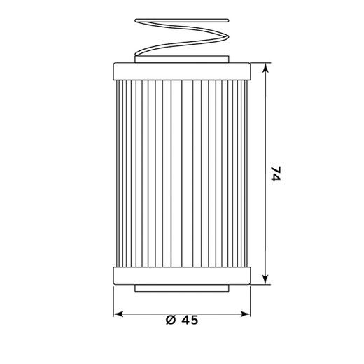 Olejový filter MIW MV21002 (alt. HF567)