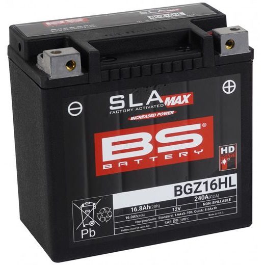 V továrni aktivovaný akumulátor BS-BATTERY BGZ16HL SLA MAX aktivovaná batéria