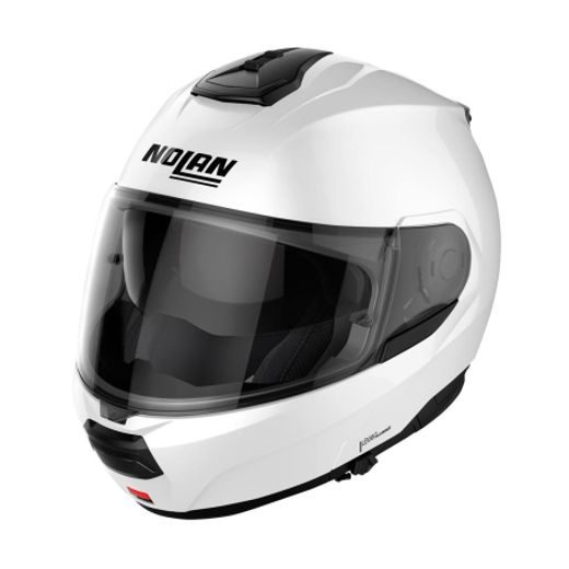 Moto helma Nolan N100-6 Classic Metal White N-COM 5