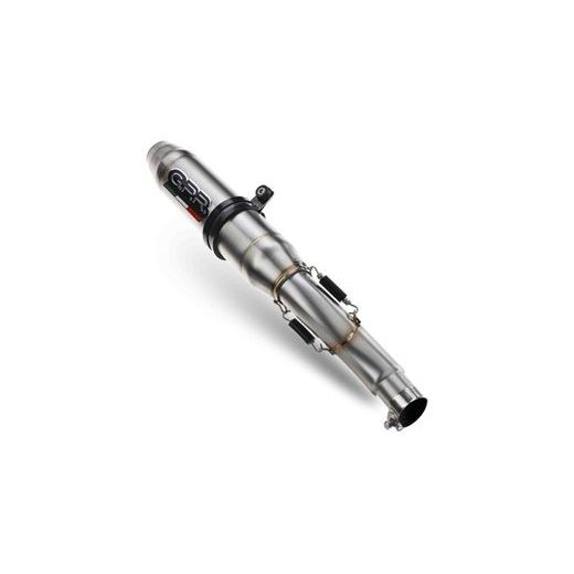 Dvojitá koncovka výfuku Slip - on GPR DEEPTONE DUPLEX BM.109.DEPX Brushed Stainless steel including removable db killers and link pipes