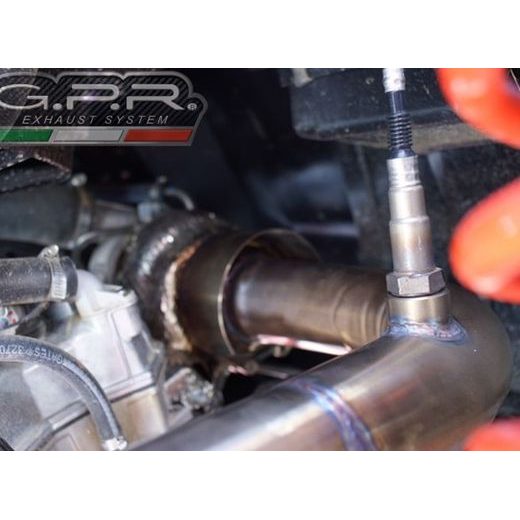 Koncovka výfuku Slip-on GPR DEEPTONE QD.DE.1 Brushed Stainless steel including removable db killer and link pipe