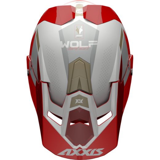 Motokrosová helma AXXIS WOLF bandit b5 matná červená M