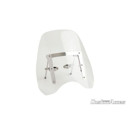 Plexi na motorku CUSTOMACCES CHOPPER CC0003W priehľadná