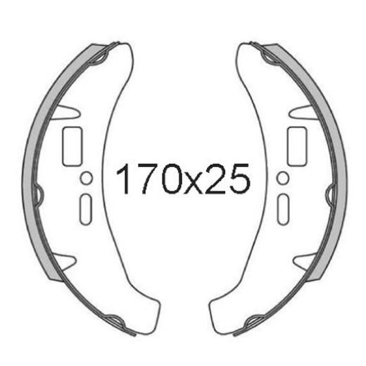 Brzdové čeľuste RMS 225120501 zadná