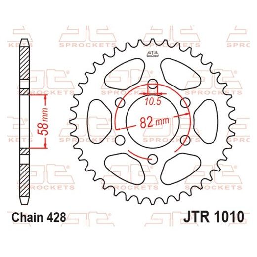 Reťazová rozeta JT JTR 1010-37 37T, 428