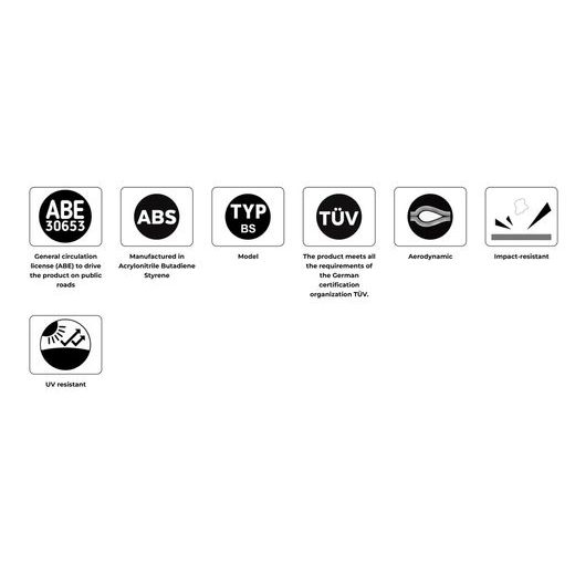 Spojler motora PUIG 22441C karbónový vzhľad vrátane samolepiek