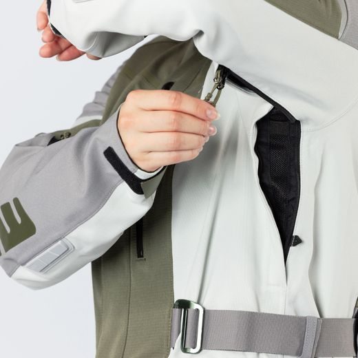 Women's laminated jacket iXS VENTURE-STX 1.0 X2-011605 light grey-olive DXS