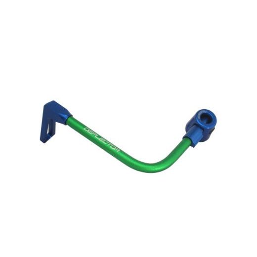 Lever guard ACCOSSATO with green hose and joint left, aluminium
