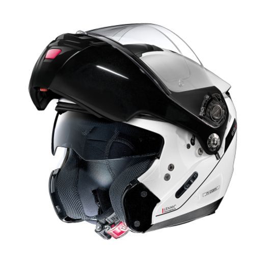 Moto helma Grex G9.2 Offset N-com Metal White 12