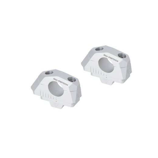 variabilní zvýšení řídítek o průměru 28mm, H 28, stříbrné