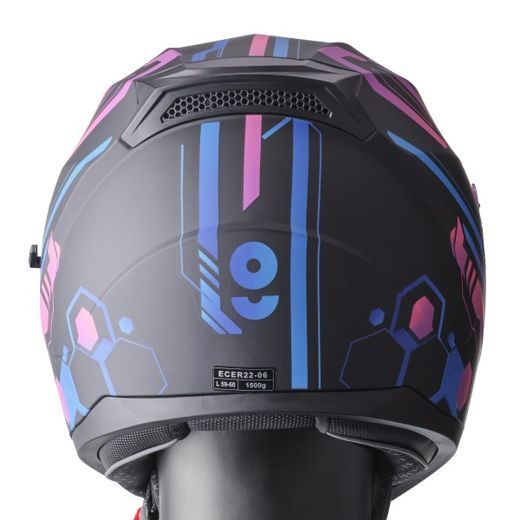 Integrálna prilba GMS HEXAGO ZG12501 graphic blue - violet M