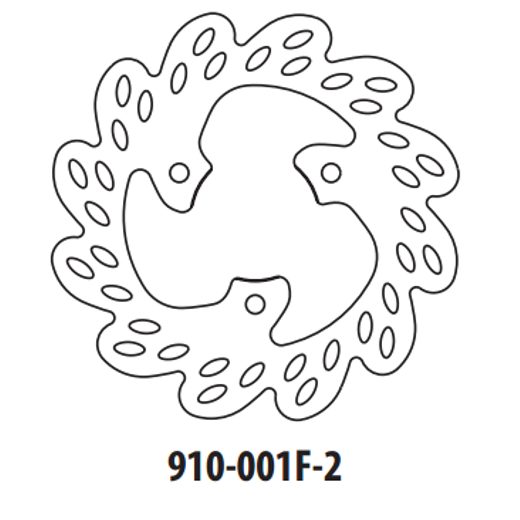 Brzdový kotúč GOLDFREN 910-001F-2 predné 190 mm