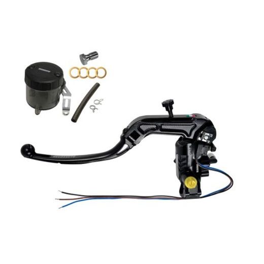 Homologated radial brake master cylinder ACCOSSATO RB090N with folding lever and oil reservoir kit included