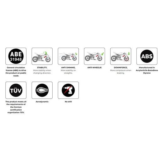 Frontal spoilers PUIG NAKED 22603C karbónový vzhľad