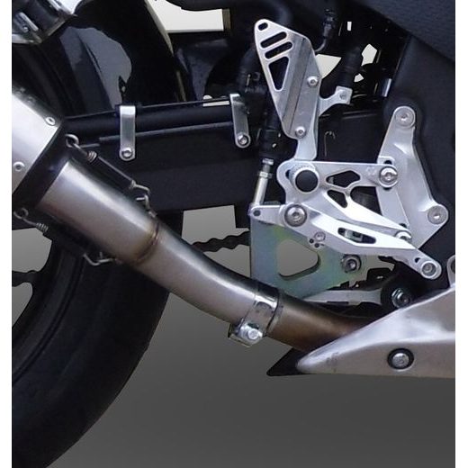 Koncovka výfuku Slip-on GPR SATINOX H.220.SAT Brushed Stainless steel pre HONDA CBR 500 R 2012-2018