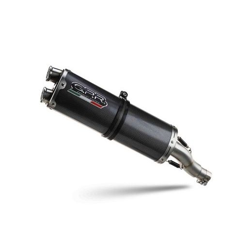 Koncovka výfuku Slip-on GPR DUAL POPPY E5.BM.94.2.DUAL.PO Inox Carbon look including removable db killer and link pipe