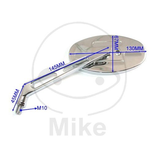 Zpätné zrkadlo JMT ZR 1030 chróm pravý