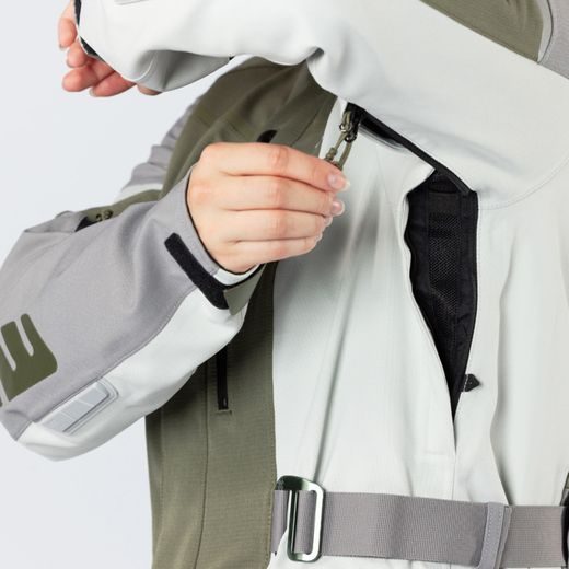 Women's laminated jacket iXS VENTURE-STX 1.0 X2-011605 light grey-olive DS