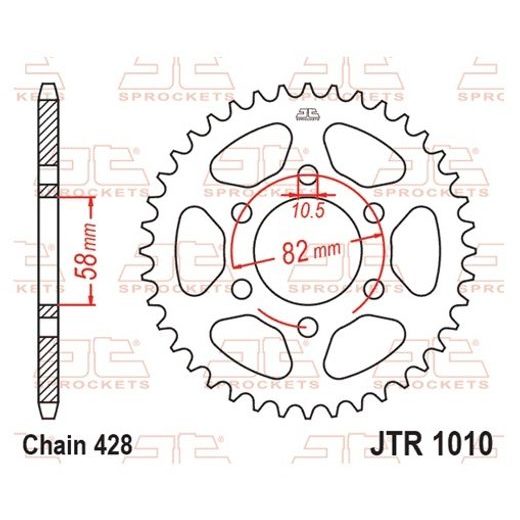 Reťazová rozeta JT JTR 1010-43 43T, 428