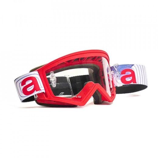 Okuliare ARIETE MUDMAX WAVE 14970-WAR light blue red - clear lens s čapmi