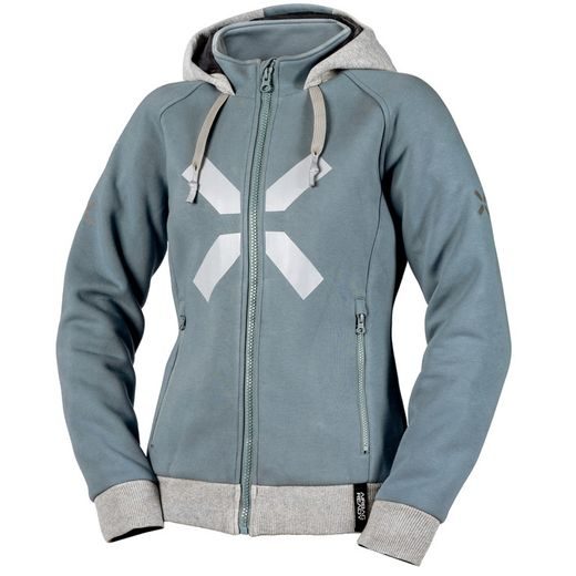 Women's hoodie iXS RAPID 1.0 X2-343605 blue grey-cool grey DXS