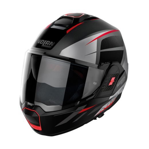 Moto helma Nolan N120-1 Nightlife N-com Flat Lava Grey 25