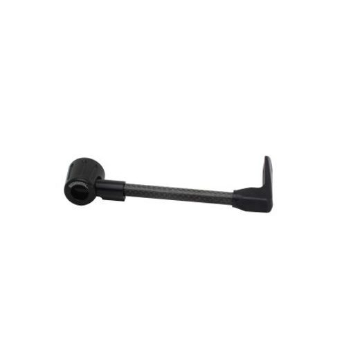 Lever guard ACCOSSATO with black hose and joint right, carbon