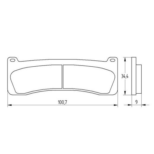 Brzdové obloženie ACCOSSATO AGPA204 EV1