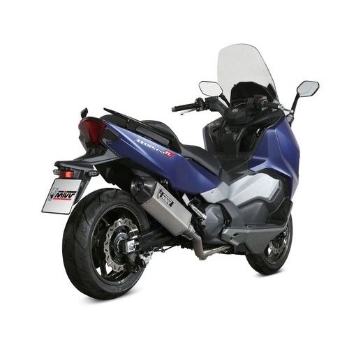 Výfuk kompletný 2x1 MIVV SPEED EDGE SY.002.LRX Nerezová oceľ / karbónové krytky