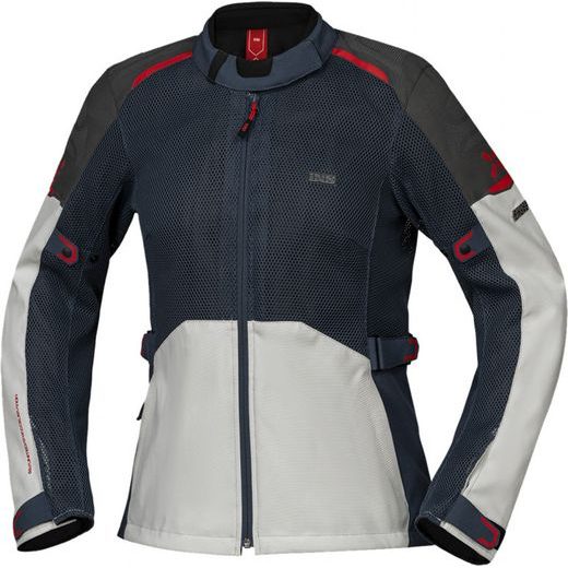 Women's jacket iXS TOURSTER-BIG AIR 1.0 X2-161605 light grey-blue-red DM