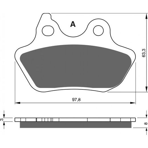 Brzdové obloženie GOLDFREN 244 AD