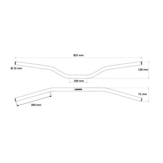 Riaditka ACCOSSATO HB003 Aluminium Made With Constant Diameter - 22 mm zelená