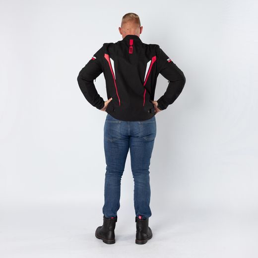 Športová bunda iXS TS-PRO-ST-PLUS X55060 čierno-červeno-biela M