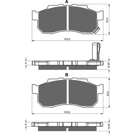 Brzdové obloženie GOLDFREN 339 S33 OFF-ROAD FRONT