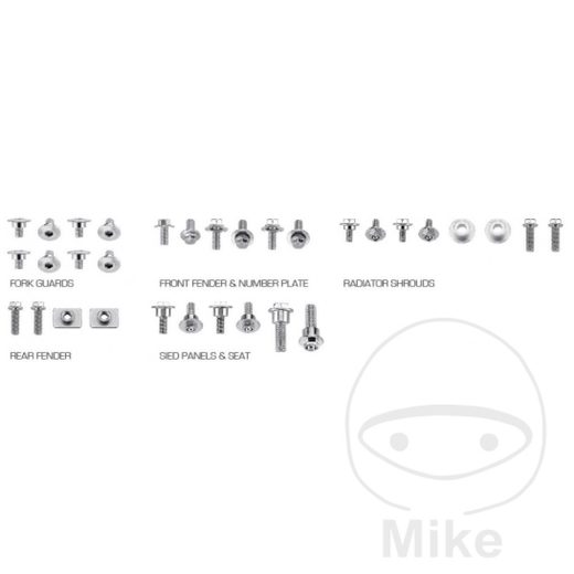 Kapotáž - sada skrutiek JMT HONDA CRF 32 kusov