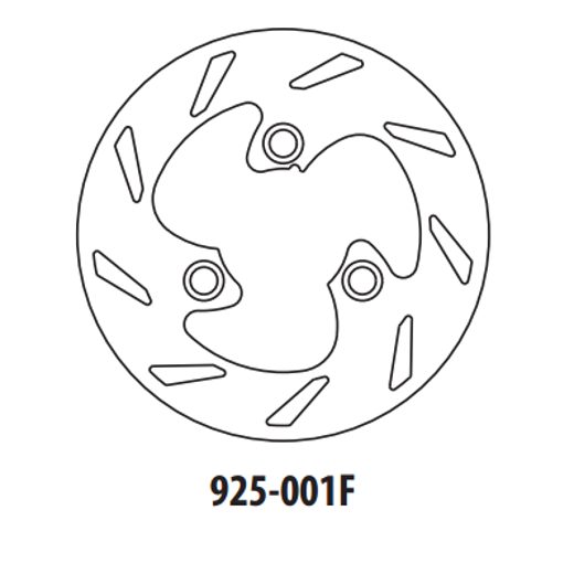 Brzdový kotúč GOLDFREN 925-001F predné 180 mm