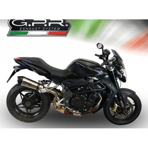 Koncovka výfuku Slip-on GPR NEW GRAND PRIX EVO TITANIUM MV.11.GPAN.TO Brushed Titanium including removable db killer and link pipe